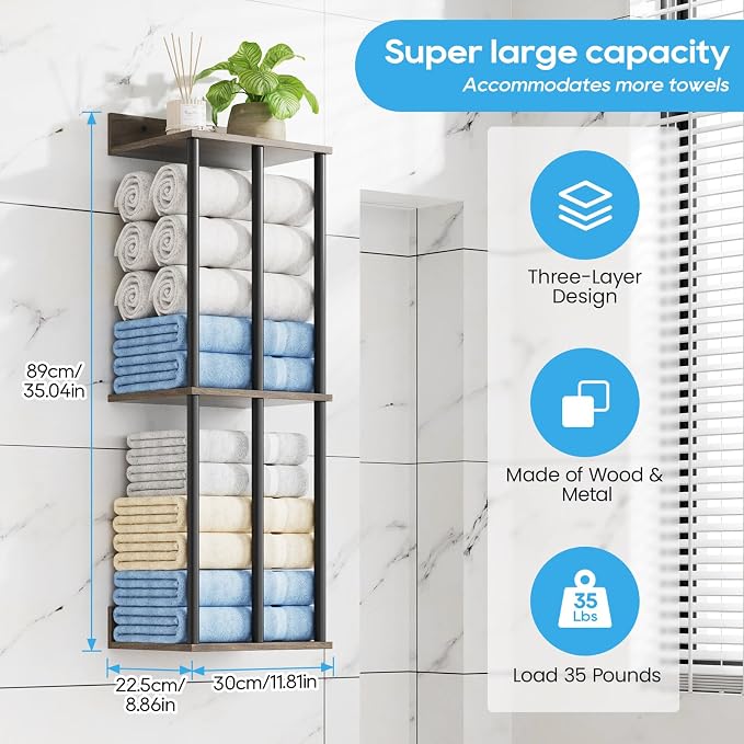 Towel Racks for Bathroom Wall Mounted - Image 2