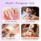 5PCS Cuticle Oil Pusher Pen Set, 2-in-1 Ceramic Cuticle Pushers - Image 6