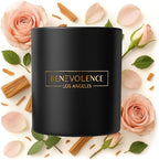 Benevolence LA Rose & Sandalwood Scented Candle | Soy Christmas Candles by BenevolenceLA