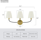 Bathroom Light Fixtures Over Mirror, 3 Light Vanity Light - Image 5