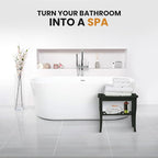Black Shower Bench - Image 2