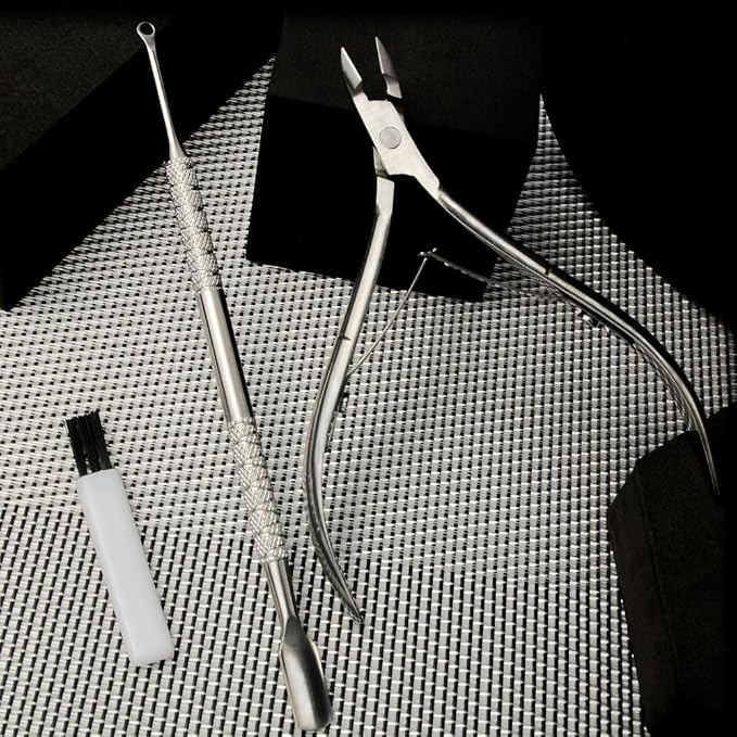 Professional Manicure Tools Set, Stainless Steel Cuticle Nipper, Upgrade Gel - Image 5