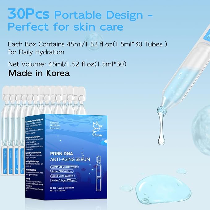 Salmon DNA PDRN Anti-Aging Serum, 5000ppm Salmon Egg DNA Ampoule, 2000ppm - Image 5