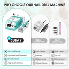 Subay 30000RPM Professional Nail Drill Machine - Image 5