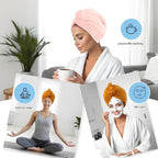 Microfiber Hair Drying Towel Wrap - Image 3