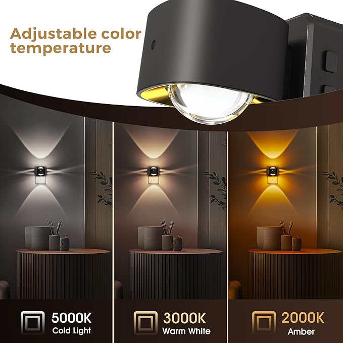 L LOHAS LED Night Light Projector, Night Lights Plug into Wall, - Image 2
