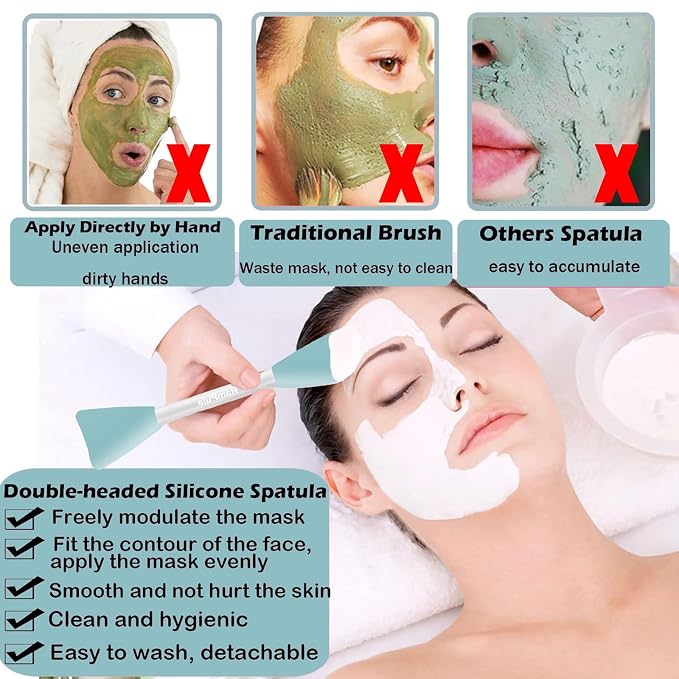 Mask Applicator Silicone Face Brush Face Mud Cream, Clay Mask, Modeling Mask - Image 2
