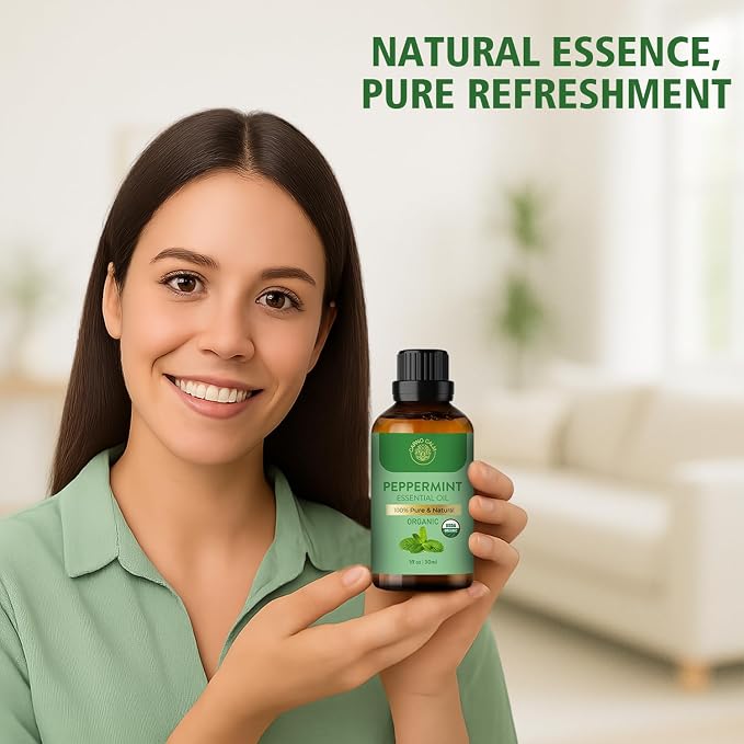 Peppermint Essential Oil | USDA Certified Organic Peppermint Oil | - Image 5