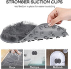 Shower Foot Scrubber, Wall Mounted Bath Massage Pad, Back Scrubber Back - Image 4