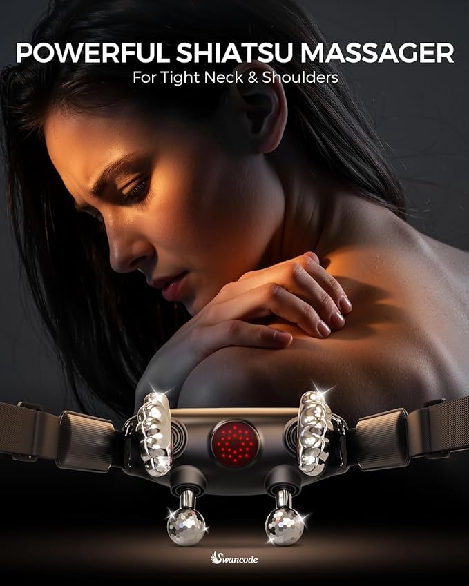 Upgraded Neck Massager for Pain Relief Deep Tissue, Cordless Neck and Shoulder - Image 2