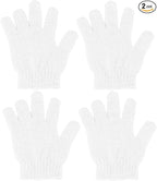 4 Pcs Shower Gloves, Exfoliating Gloves, Exfoliating Mitt, Exfoliating Body by CREHODEC