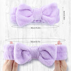 WSYUB Spa Headband, Headband for Washing Face, Shower Skin Care Fluffy Stocking - Image 2