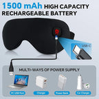 Cordless Heated Eye Mask for Dry Eyes Relief, - Image 2