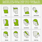 SATINIOR Summer Camo Neck Gaiter UV Protection Cooling Face Mask Sun Hood - Image 7