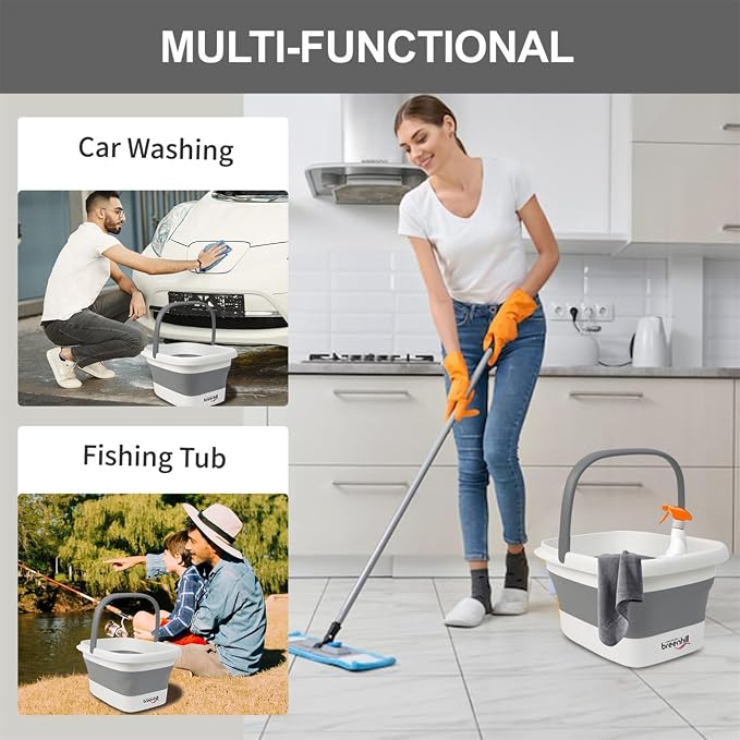 2 Pack Foldable Foot Bath Basin, Collapsible Foot Soak Tub, Foot Tub - Image 7