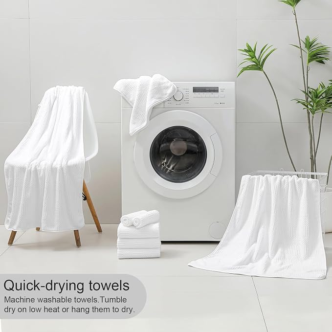 Ycosy 4 Pack Extra Large Microfiber Bath Towels Set, 35x70 inches, Less Lint - Image 8