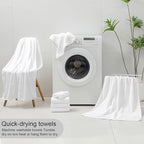 Ycosy 4 Pack Extra Large Microfiber Bath Towels Set, 35x70 inches, Less Lint - Image 8