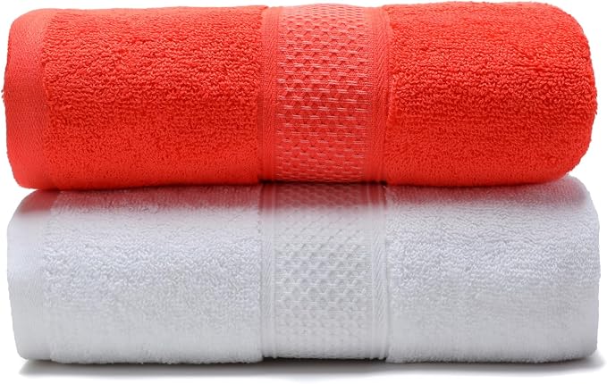 Cotton Bath Towels Set, 2-Piece Set Super Absorbent Quick Drying, Suitable - Image 4