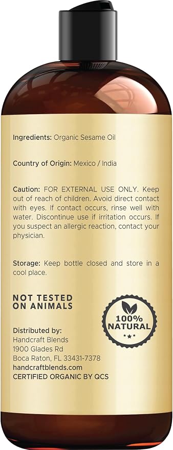 Handcraft Blends Organic Sesame Oil - Image 3