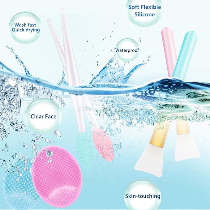 6 PCS Silicone Face Scrubber Brush Set - Image 6
