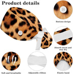 Scrub Cap with Hair Scrunchy, Ponytail Holder Surgical Cap - Image 4