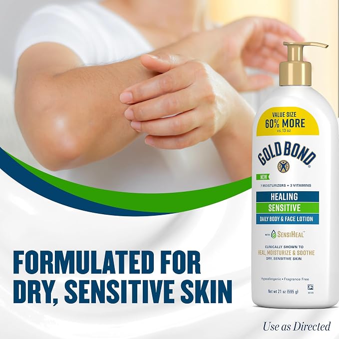Gold Bond Healing Sensitive Daily Body & Face Lotion - Image 3