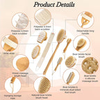 9 Packs Dry Brushing Body Brush Set - Image 3
