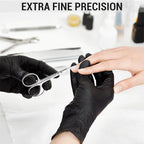 Cuticle Scissors Extra Fine Curved Stainless Steel Eyebrow Scissors, - Image 6