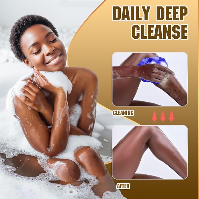 2 Pieces African Net Sponge Authentic Shower loofah exfoliating Body Scrubber - Image 5