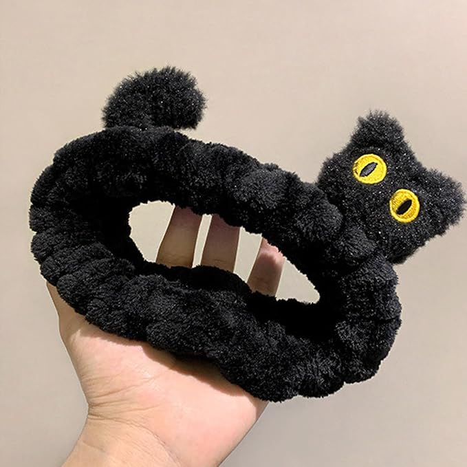 Funny Cat Headband for Women, Cute Animal Duck Frog Dinosaur Snail Kawaii Spa - Image 5