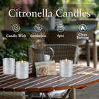 4Packs Citronella Candles Outdoor Indoor, Natural Soy Wax Scented Candles - Image 4