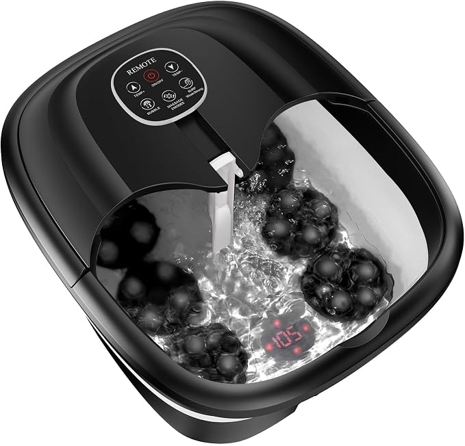 Collapsible Foot Spa with Surf Wave Massage, Foot Bath with 24 Motorized by Unknown