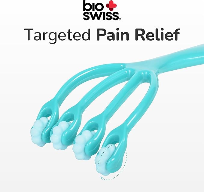 BioSwiss Claw Massage Roller, Handheld Muscle Massager - Image 3