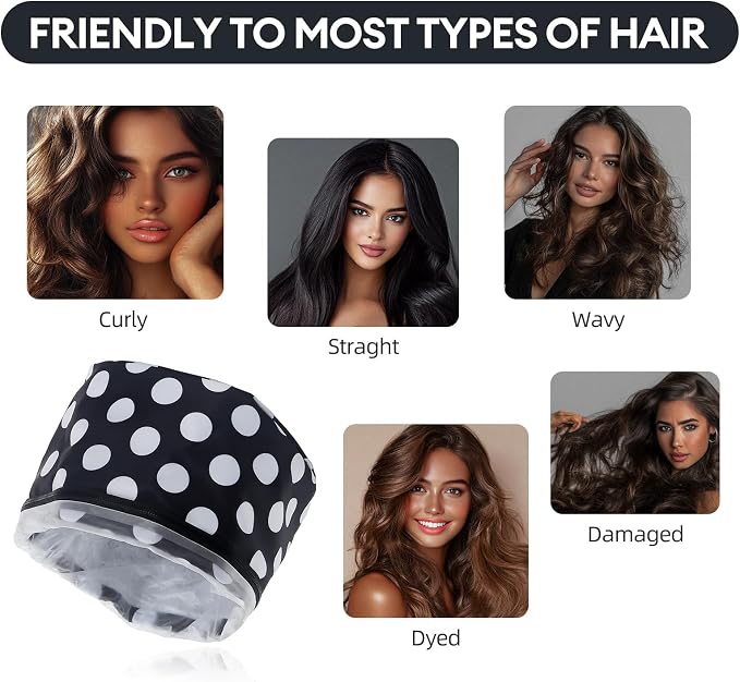 Electric Hair Steamer Cap with 2 Mode Temperature Control, Removable Washable - Image 8