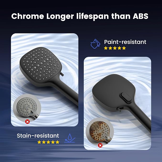 Filtered Shower Head with Handheld, High Pressure 7 Spray Showerhead with - Image 6
