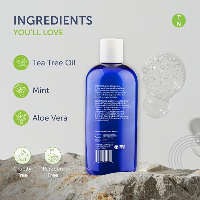 Truremedy Naturals 12oz Tea Tree Oil Body Wash - Image 4