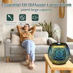 500ml Metal Essential Oil Diffuser, Antique Gold Aromatherapy Diffuser - Image 2