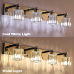 Aipsun Crystal Bathroom Vanity Light Modern Vanity Lighting Fixtures Crystal - Image 7