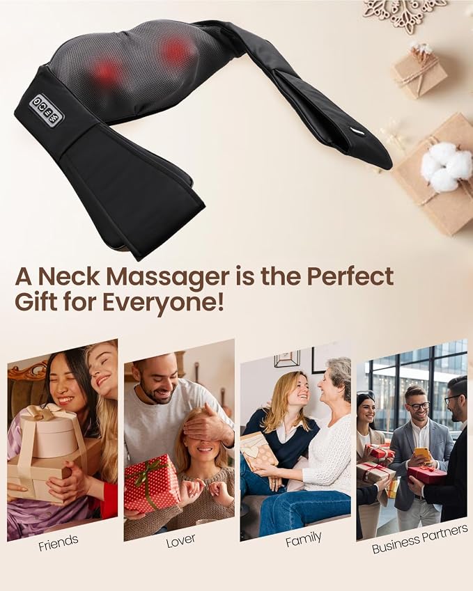 DAILYLIFE Neck Massager with Heat, Electric Back Massager - Image 7