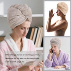 Microfiber Hair Drying Towel Wrap - Image 5