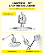 4 Pack Universal Shower Filter Cartridge- 99% Removes Chlorine, Heavy Metals - Image 5