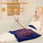 Back Heating Pad for Neck and Shoulders, Weighted Massaging Heated Pad - Image 3