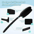 Silicone Back & Body Scrubber Set 2PCS, 13.4'' Gentle Exfoliating Back Scrubber - Image 3