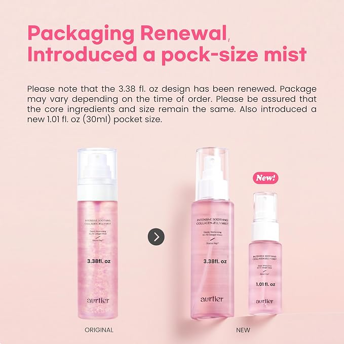 Intensive Soothing Collagen Jelly Mist, Deep Hydrating Pink facial mist - Image 2