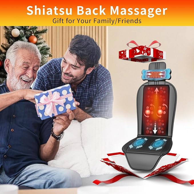 Shiatsu Back Massager with Heat, Massage Chair Pad - Image 9