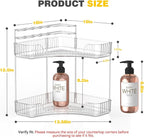 Asayuee 2-Tier Corner Bathroom Counter Organizer - Image 2