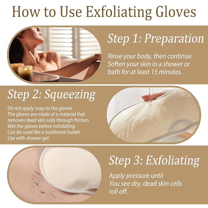 Body Scrub Gloves Korean Scrub mitt Exfoliating Gloves - Image 5