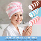 3 Pack Microfiber Hair Towel Wrap - Image 7