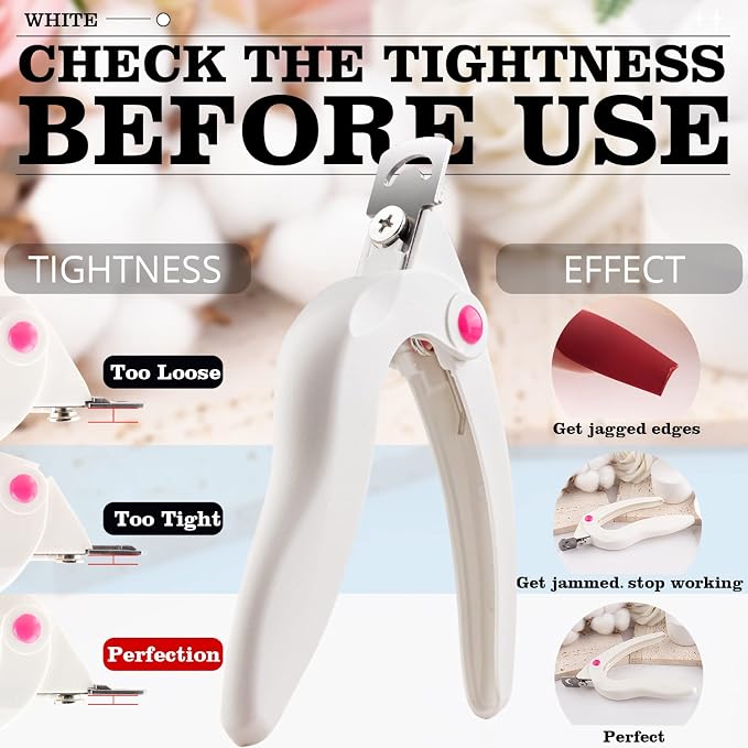 White Acrylic Nail Clipper, Dial Clippers - Image 4