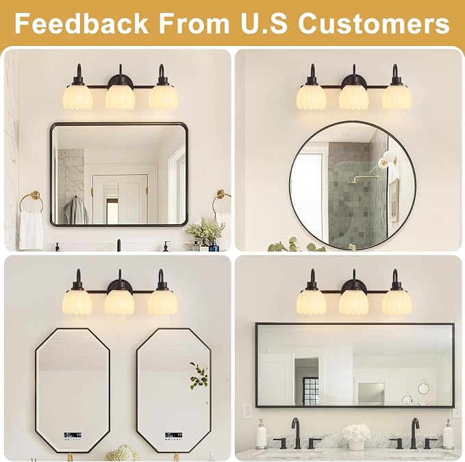 Bathroom Light Fixtures, Oil Rubbed Bronze Vanity Lights - Image 4